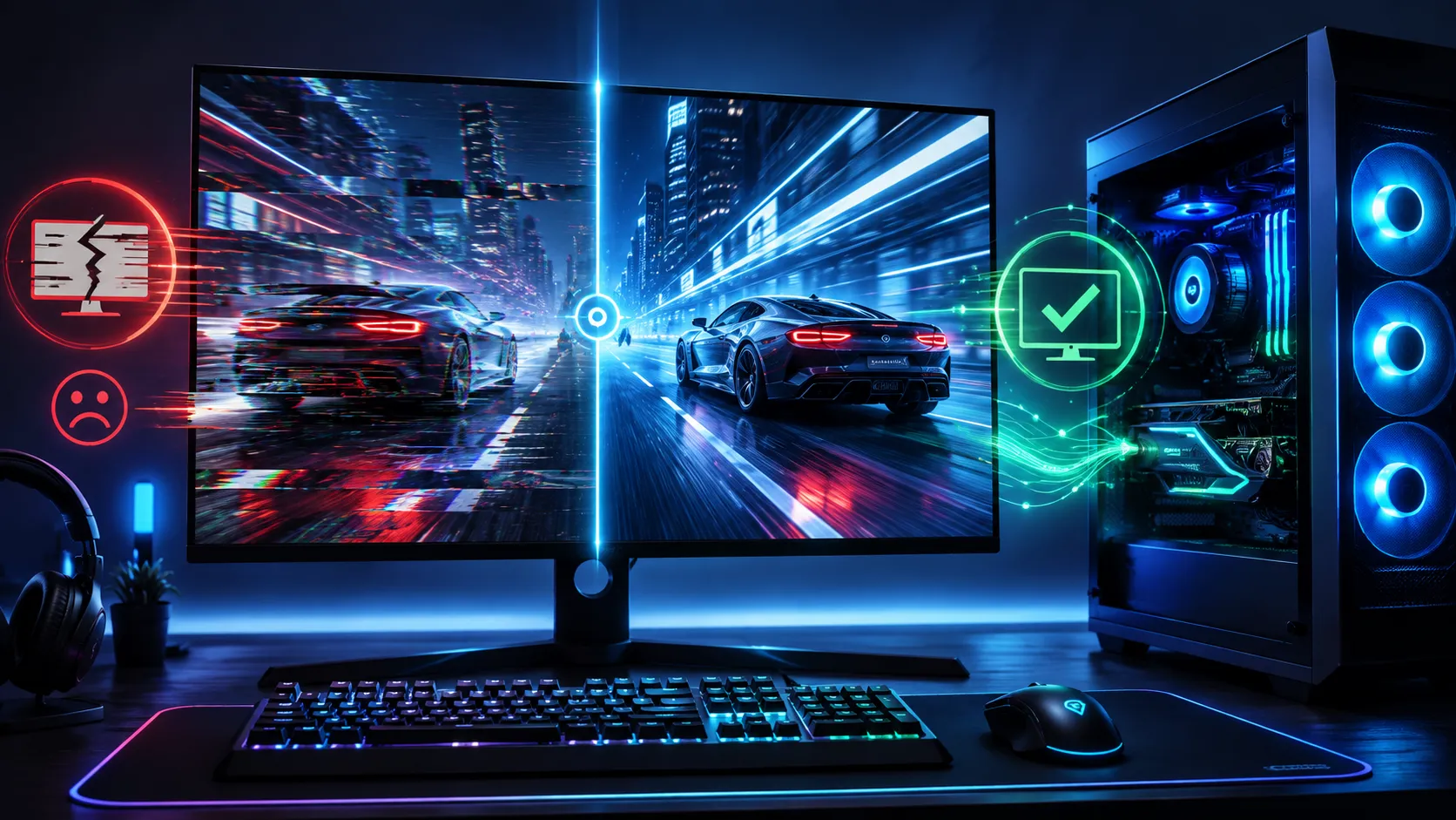 ゲームのカクつき・画面のズレを直す設定｜G-Syncと垂直同期の正しい組み合わせ【2026年8月】