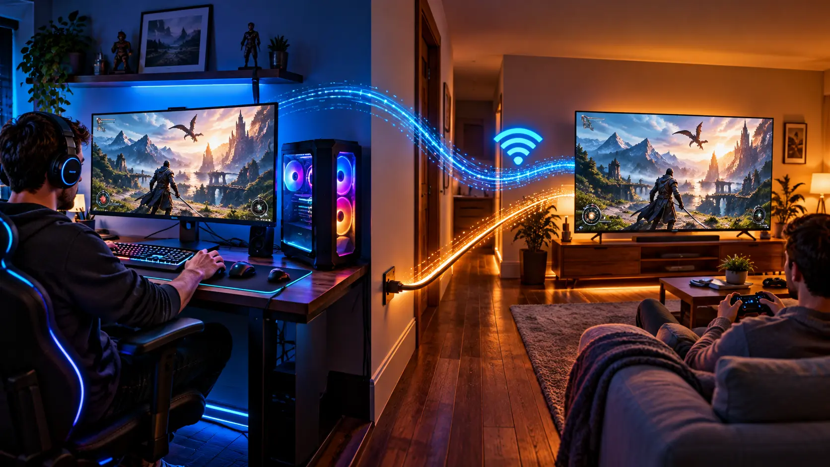 ゲーミングPCを別の部屋のテレビで遊ぶ|Steam Linkと光HDMIの選び方【2026年】