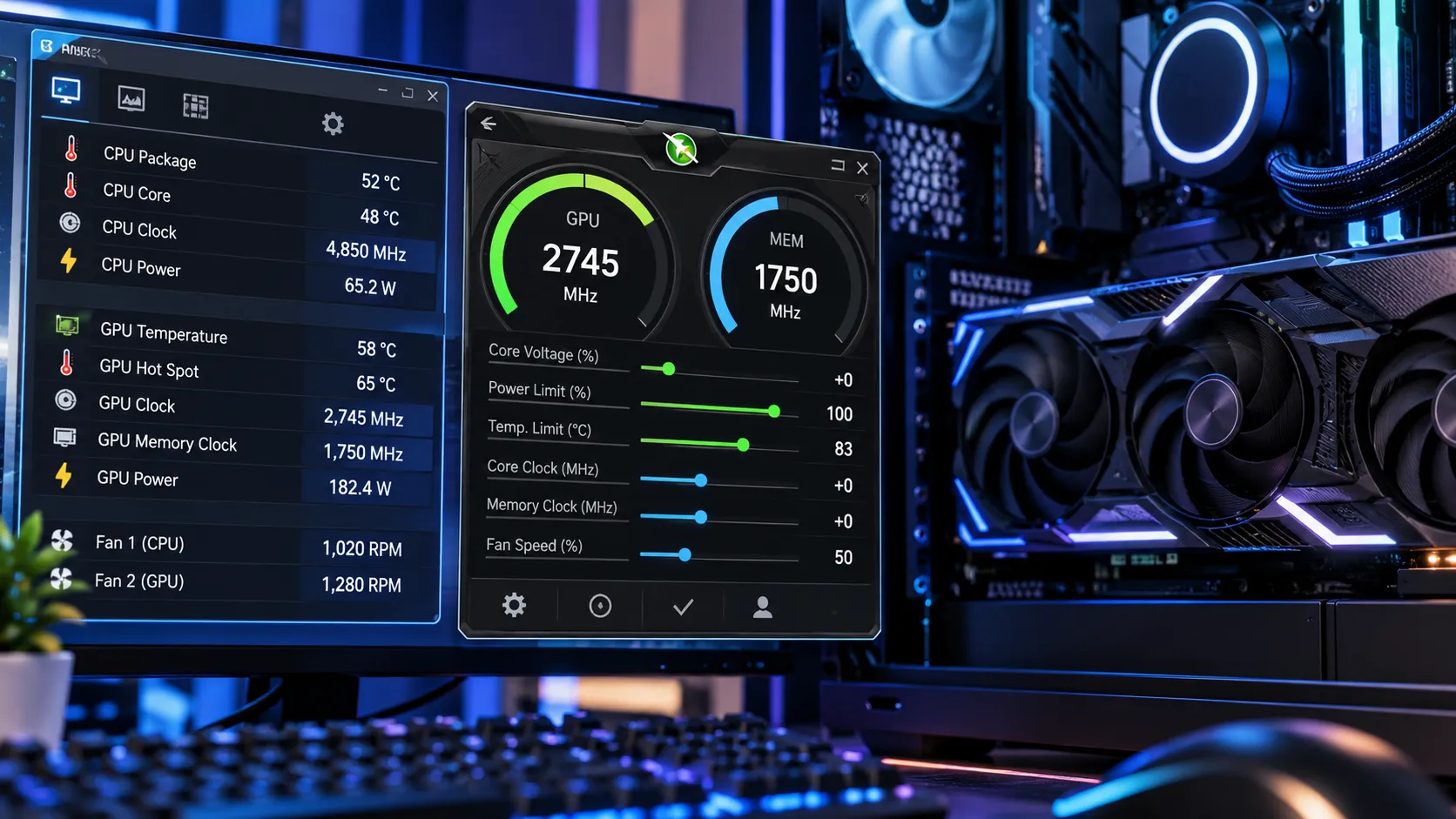 GPU/CPU温度とクロックの正常値の見方|HWiNFO・MSI Afterburnerの使い方【2026年9月】