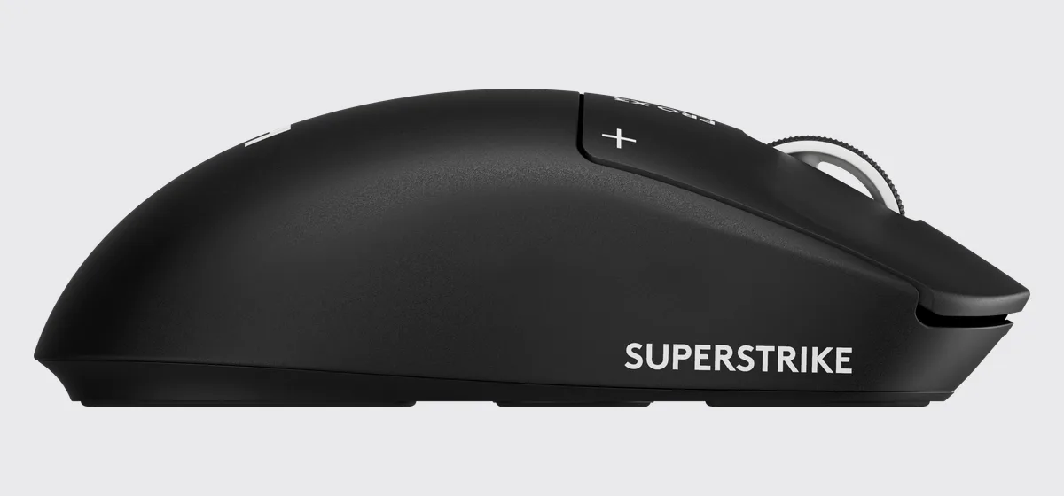 PRO X3 SUPERSTRIKE ブラックを左側面から見た製品画像