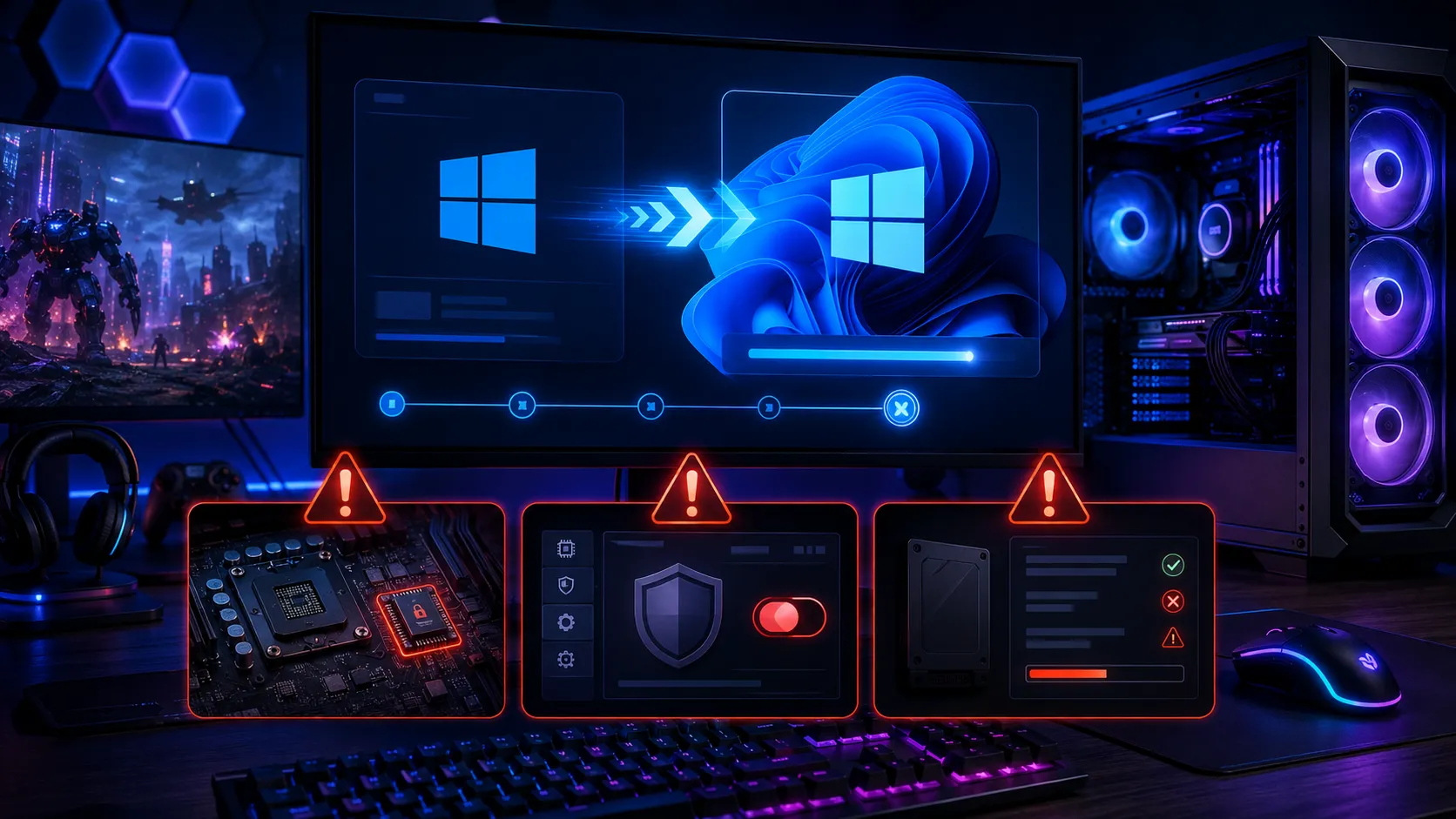 Windows 11へのアップグレード手順｜ゲーマーがつまずく3か所【2026年8月】